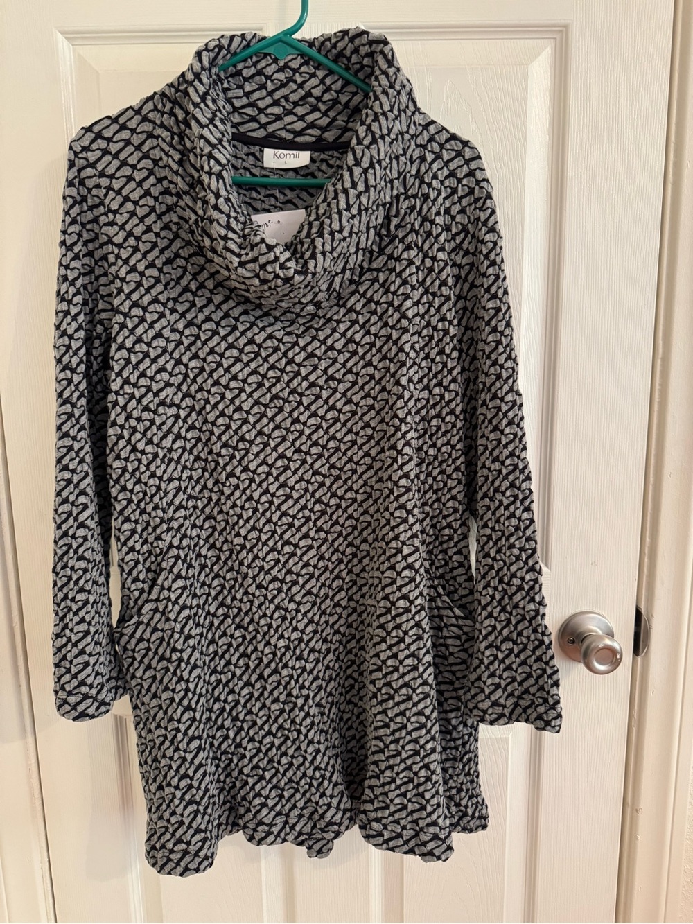 NWT Komil Ashton Weave Cowl Tunic (L) - Picture 2 of 12
